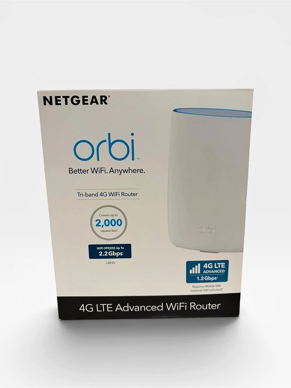 NETGEAR Orbi 4G LTE Advanced Tri-Band WiFi Router